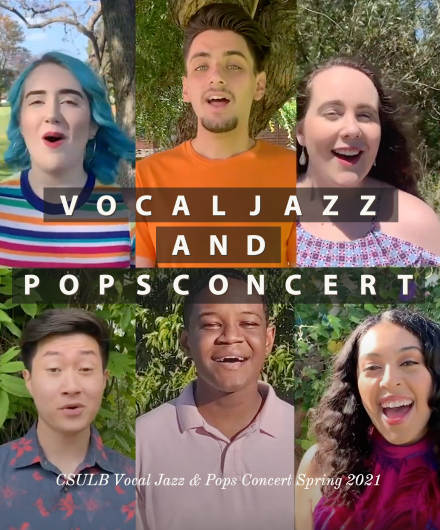 Composite image of student vocalists from the Bob Cole Conservatory of Music