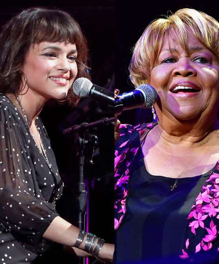 A montage of Norah Jones and Mavis Staples