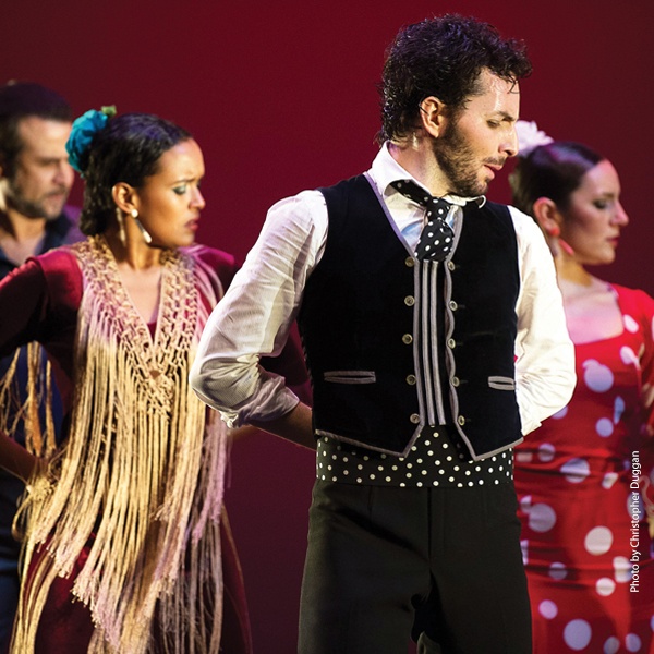 16-flamenco_vivo.jpg Members of the dance company performing on stage wearing col