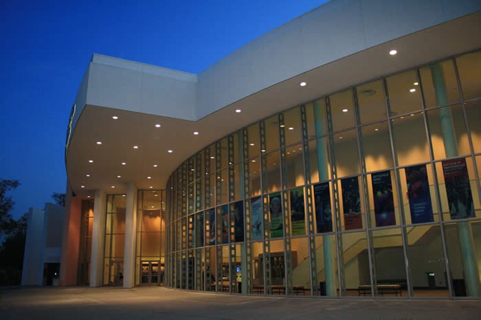 carpentercenter.jpg Carpenter Center exterior at night