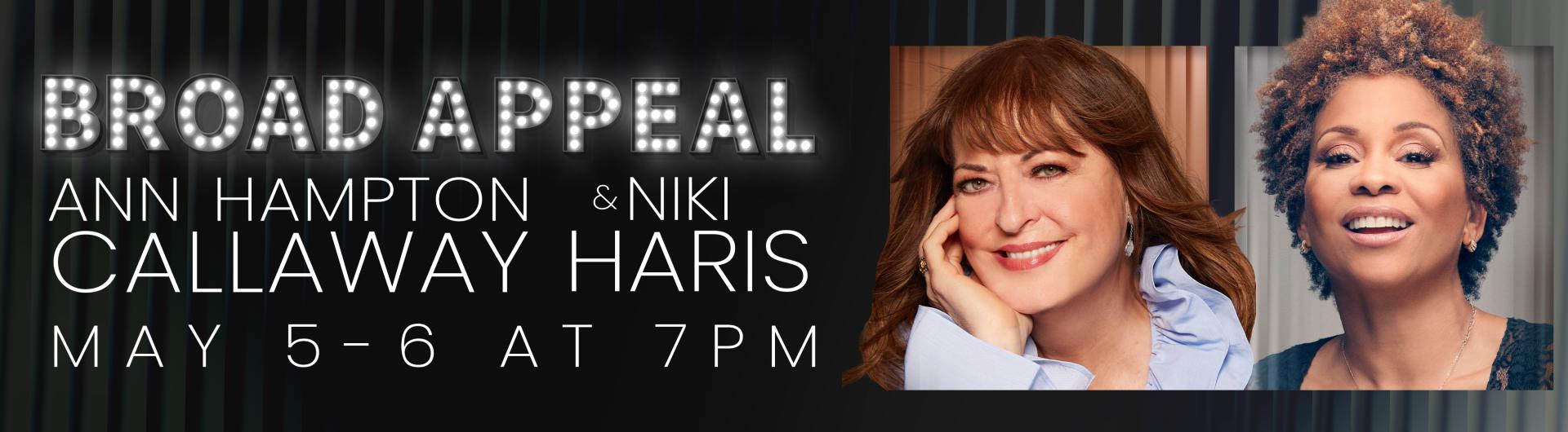 Ann Hampton Callaway and Niki Haris in a composite image, both smiling and facing forward.